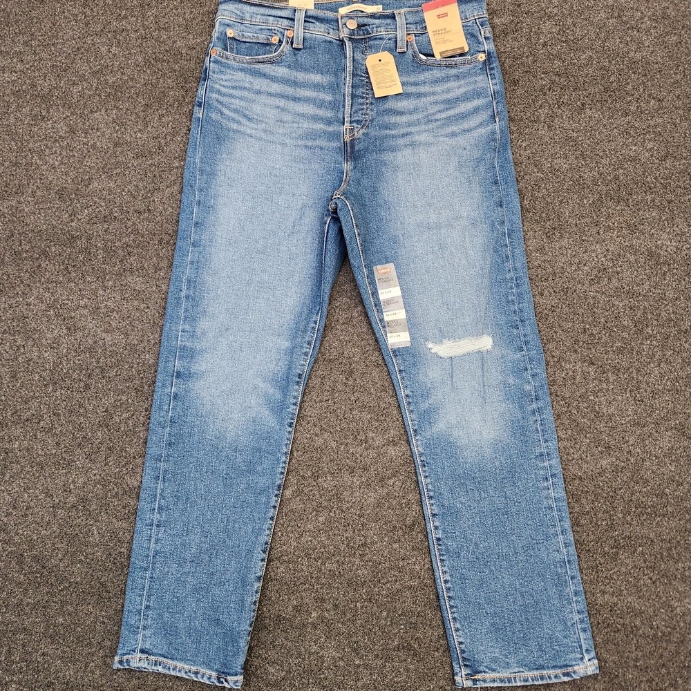 Levi's Wedgie Straight Women's 32×28 High Rise Straight Leg Button Fly Jeans